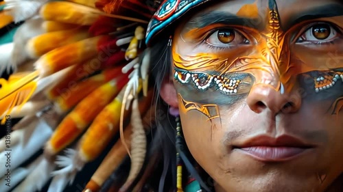 Indigenous dance attire for International Day of the World's Indigenous Peoples, August 9th, cultural props, traditional designs, storytelling items