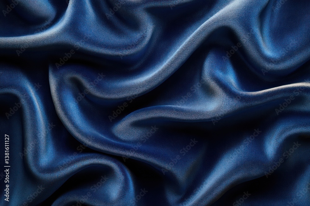 Fototapeta premium Luxury Royal Blue Velvet Background with Rich Texture