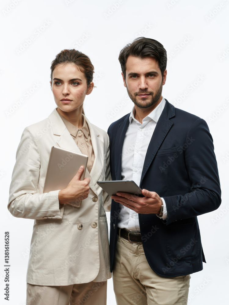 Confident Business Professional Posing in Formal Attire Confident Business Professional Posing in Formal Attire