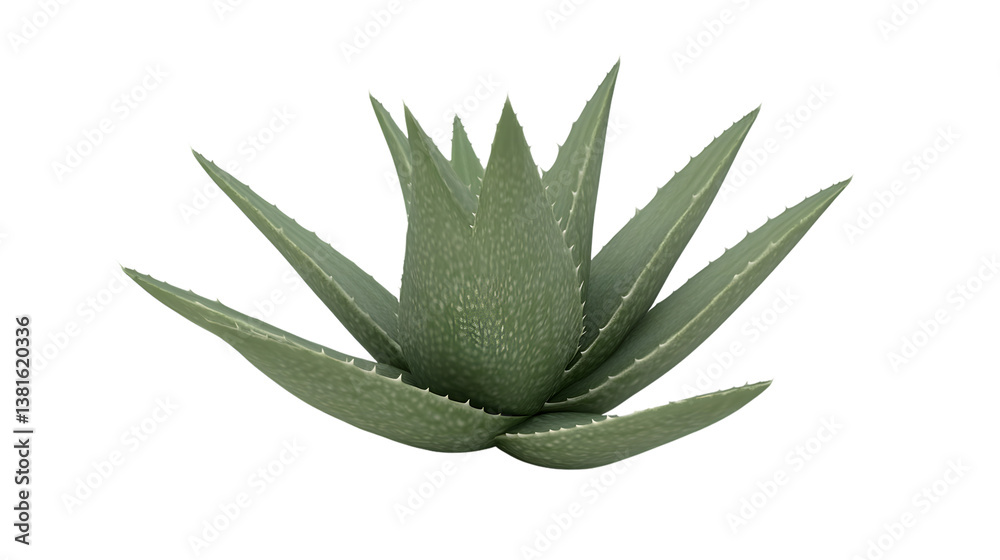 Fototapeta premium A vibrant succulent plant with thick fleshy leaves radiating outward ideal for gardening nat