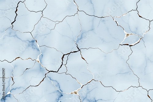 This captivating blue marble features delicate veins and cracks, showcasing a stunning design ideal for use in digital art and interior decor. The unique patterns evoke elegance