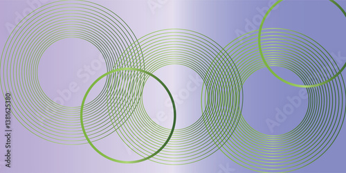 Wallpaper Mural Abstract blue white glowing geometric lines modern shiny green circle lines pattern. Suit for cover,  banner, brochure Torontodigital.ca