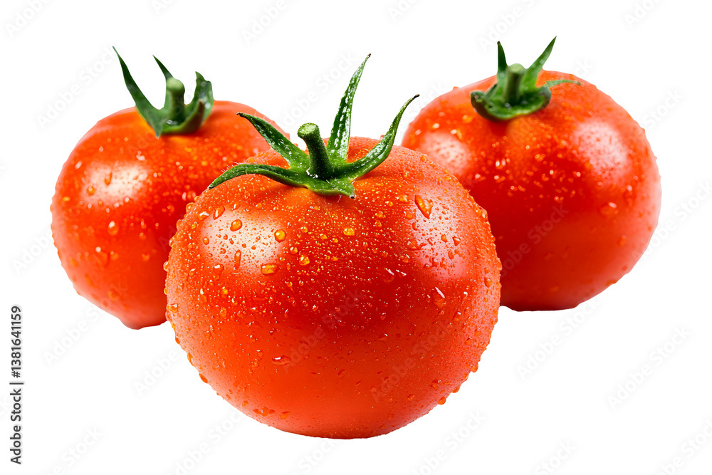 Fresh Tomatoes isolated on transparent or white background Fresh Tomatoes isolated on transparent or white background