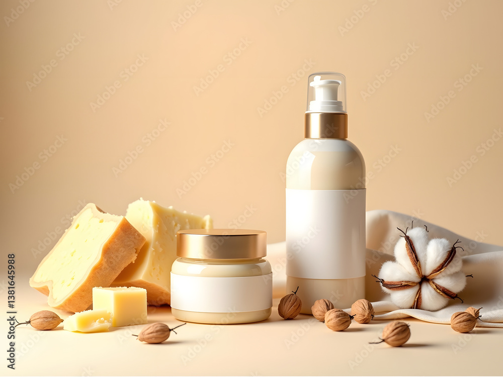 Collection of skincare product and a butter 