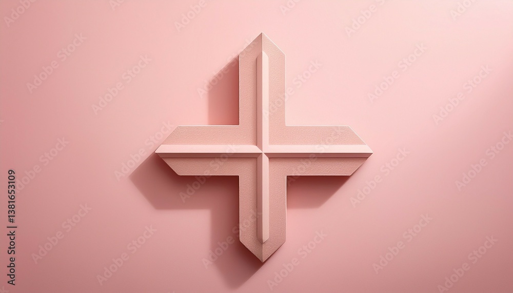 Obraz premium golden cross symbol