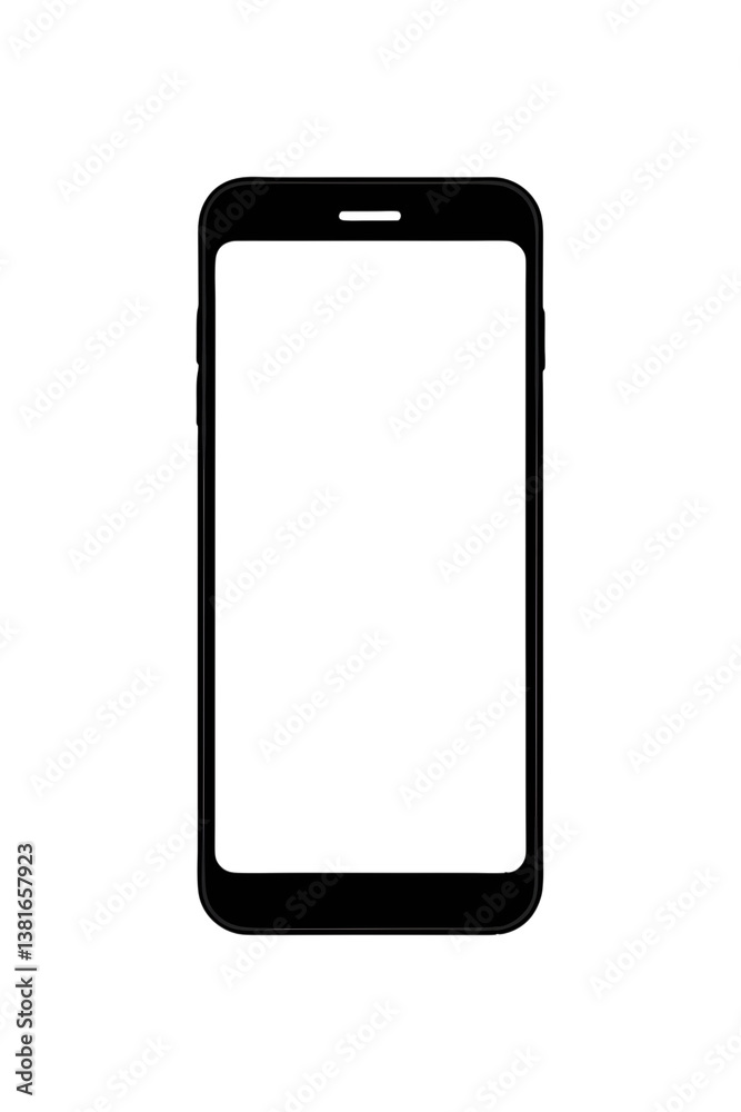 Smartphone frame isolated on transparent background, PNG file Smartphone frame isolated on transparent background, PNG file
