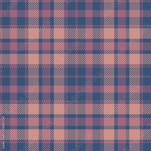 Plaid pattern seamless. Iridescent Aerostatics & Deep Batik Pink Tartan Fabric Design.