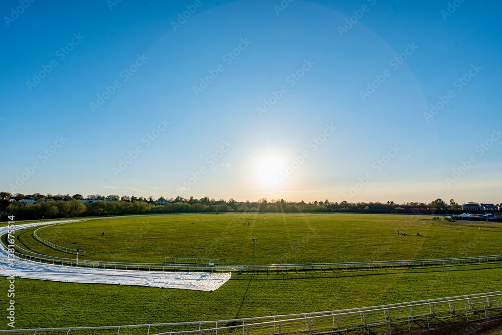 The view of the city of Chester, England as seen from the City Wall that surrounds the interior of the city. The city wall was constructed during the 1st - 3rd centuries