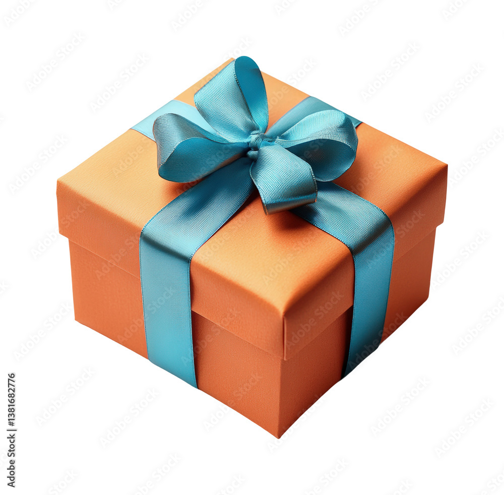 Obraz premium Gift box surprise home still life warm atmosphere isolated on transparent background, png