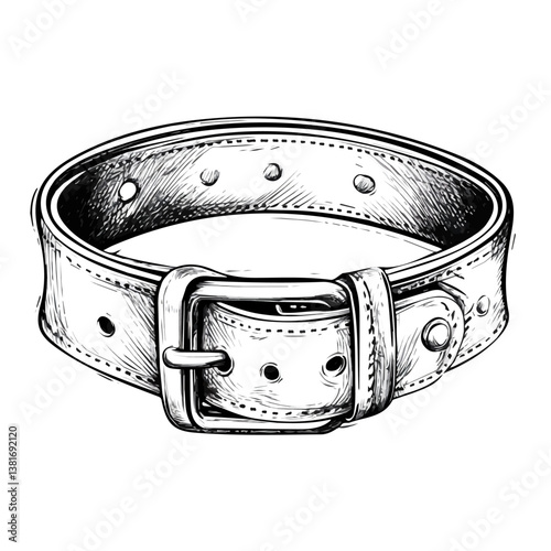 Hip belt minimalist flat illustration, featuring a clean design isolated on a white background.

