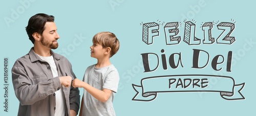 Spanish greeting banner for Father's Day