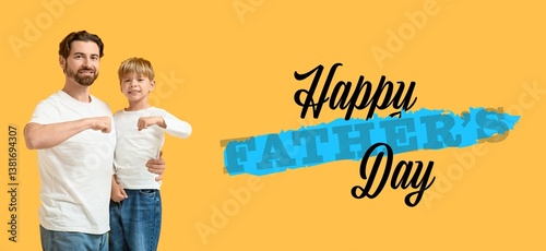 Greeting banner for Father'...