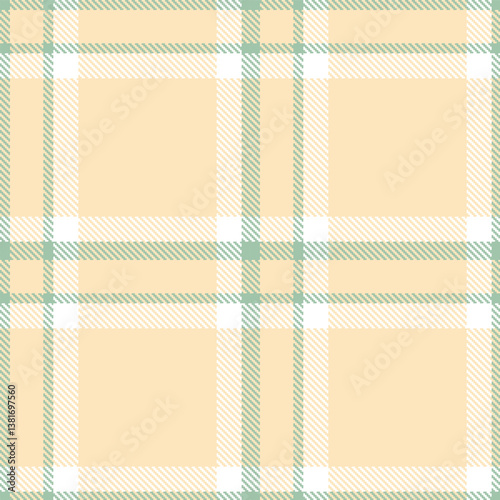 Elegant Sandy Mini Green & Muted Moo Seamless Tartan Fabric Design