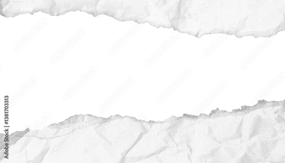 Torn Paper Effect isolated on transparent background. perfect for graphic design projects, advertising, scrapbooking, digital collages, and creative presentations. Ideal for use as an overlay or frame