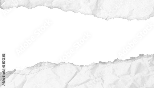 Obraz na płótnie Torn Paper Effect isolated on transparent background. perfect for graphic design projects, advertising, scrapbooking, digital collages, and creative presentations. Ideal for use as an overlay or frame w salonie