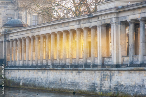 germany capital berlin city center buildings architecture and most popular tourist attractions photos with sunset light and sky colors