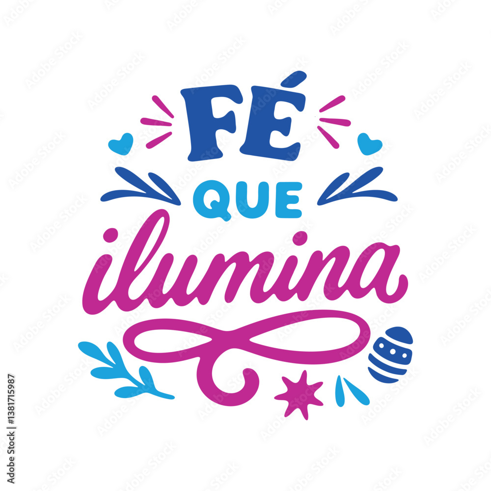 Fototapeta premium Decorative Easter Lettering