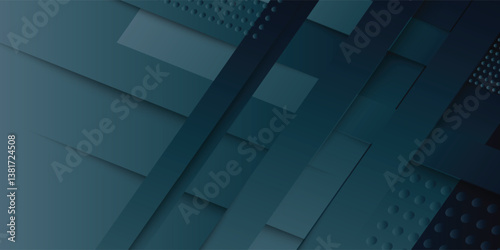 shining banner background and layer elements vector for presentation. abstract geometric. blue gradient. Memphis. graceful. modern style.
