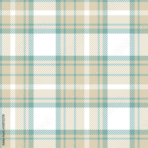Bright Galaxy Green Tartan patterns fabric texture. Elegant Rustic Cloud Cream Seamless Tartan