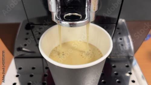 Freshly Brewed Coffee Pouring into Cup, Capturing Every Moment