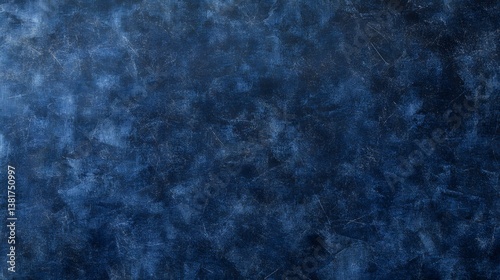 Deep blue textured background with subtle scratches and tonal variations. Ideal for adding depth and visual interest to designs.