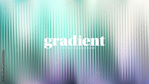 Ripple glass distortion background. Abstract fractal effect ribbed glass texture with vibrant gradients smooth fluted vertical lines. Reeded Bold dynamic design blending futuristic tones vector bg