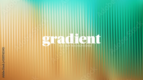 Ripple glass distortion background. Abstract fractal effect ribbed glass texture with vibrant gradients smooth fluted vertical lines. Reeded Bold dynamic design blending futuristic tones vector bg