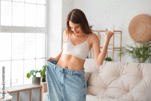 Happy beautiful young woman...