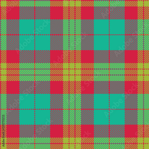 Elegant Seamless Tartan featuring Iridescent Toreador and Sandy Citrus Fabric Design