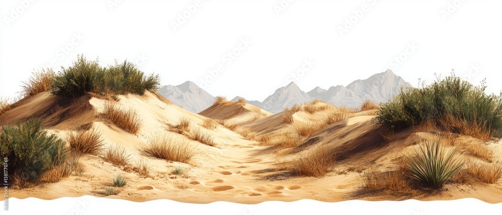 PNG Desert landscape nature natural ground.