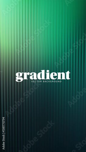 Ripple glass distortion background. Abstract fractal effect ribbed glass texture with vibrant gradients smooth fluted vertical lines. Reeded Bold dynamic design blending futuristic tones vector bg
