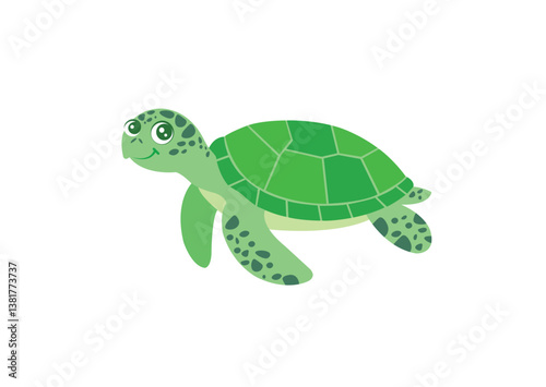 Sea Turtle Vector art illustration