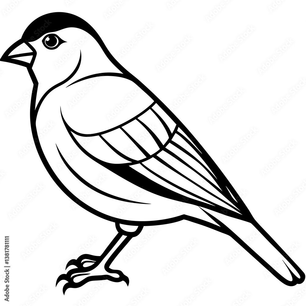 Obraz premium vector illustration of a bird