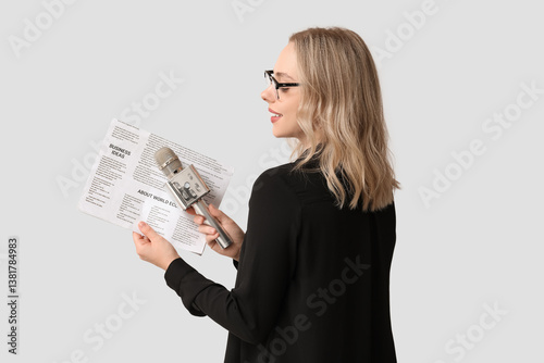 Portrait of female journali...