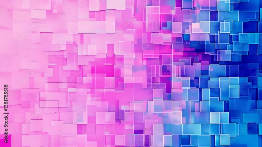 Vibrant mosaic of abstract pixels forms a colorful backdrop with a mesmerizing effect, Ai Generated.
