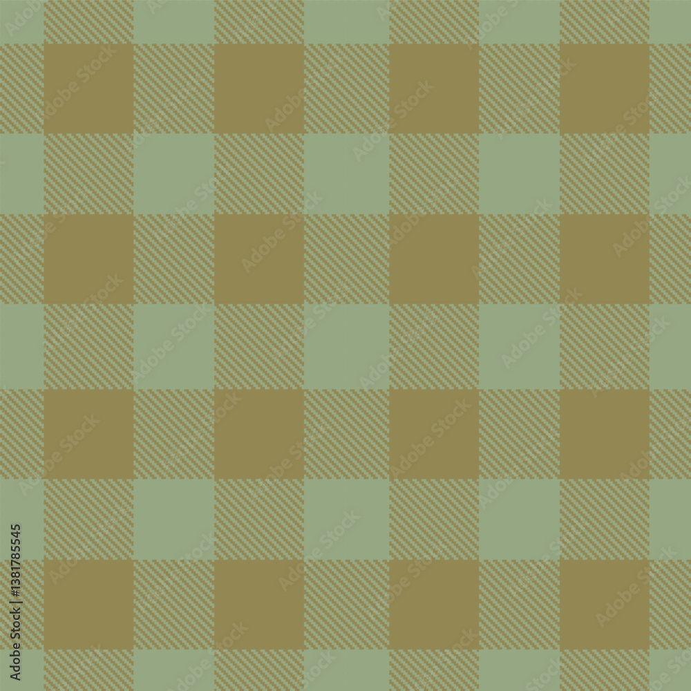 Fototapeta premium Elegant Pale Huntington Garden & Autumn Trough Shell Brown Seamless Tartan Fabric Design
