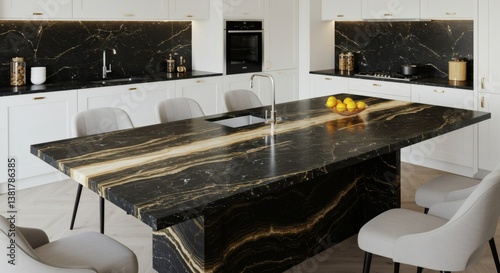 kitchen table made of onyx luxury mineral crystal