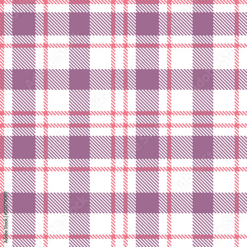Photos Neon White Seamless Tartan with Sandy Rose Cheeks accents Fabric Design