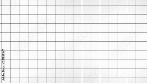 8K Top-Down Render of Minimalistic White Square Tiles – Overhead Architectural Abstract