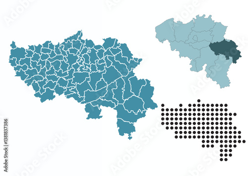 Set maps of Liège Province