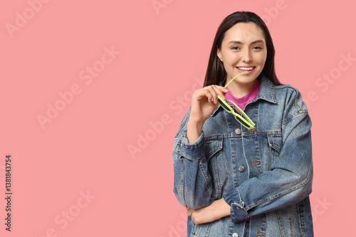 Beautiful young happy woman...