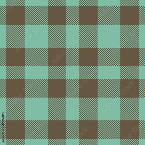 Smoky Celadon Porcelain Tartan patterns fabric texture. Elegant Dusty Sandalwood Seamless Tartan