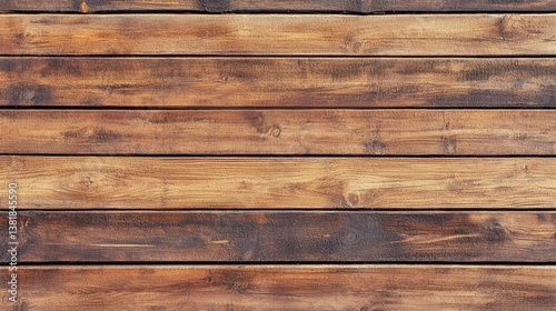High-quality wooden texture with horizontal wood grain, seamless and natural pattern generative ai