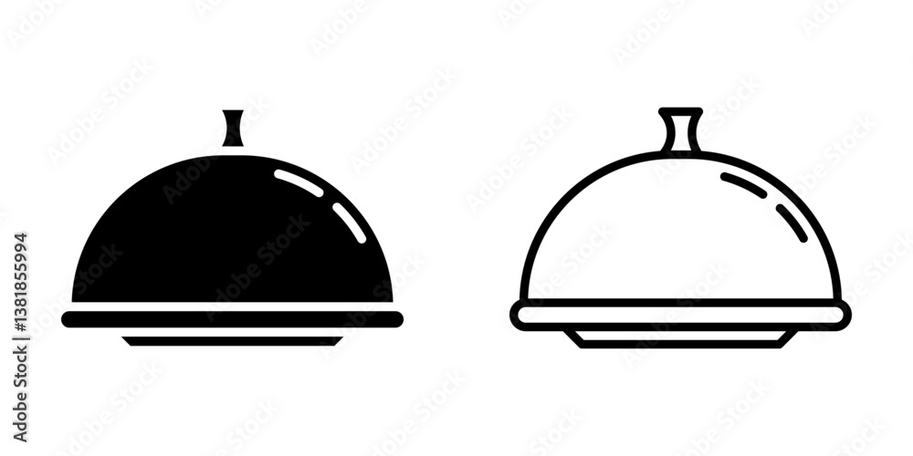 Fototapeta premium Platter icon on white background