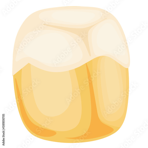 illustration of thai milk bun
