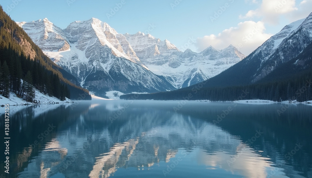 mountain lake reflection mountain lake reflection