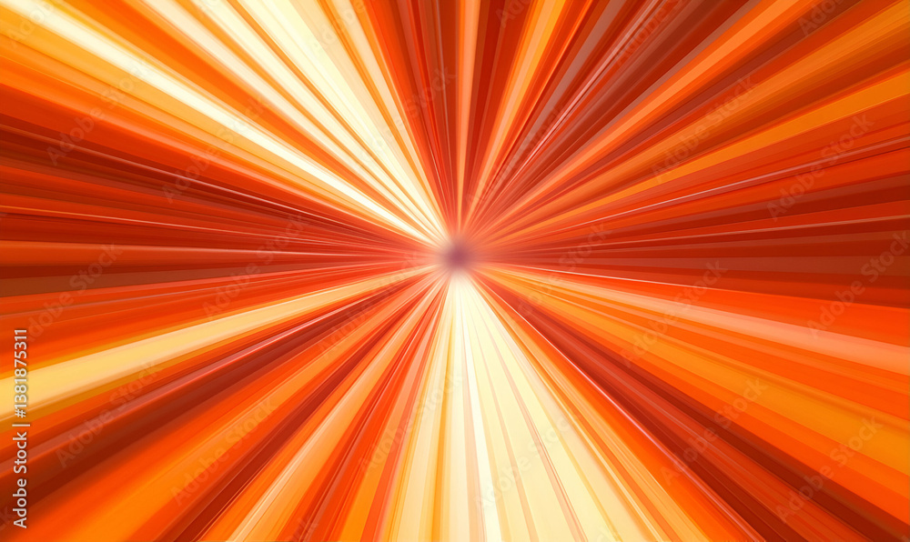 Obraz premium Orange rays zoom background, energy, motion