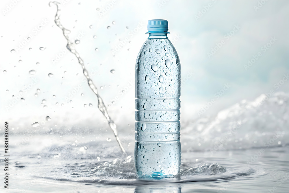 Bottle Filled with Transparent Liquid,Clear bottled water on clean background,Translucent Bottle Filled with Water,A plastic water bottle being splashed with clear, clean, and refreshing blue liquid. Bottle Filled with Transparent Liquid,Clear bottled water on clean background,Translucent Bottle Filled with Water,A plastic water bottle being splashed with clear, clean, and refreshing blue liquid.