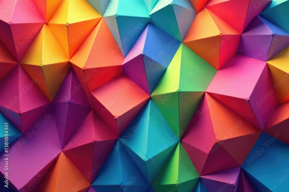 Abstract geometric shapes repeat endlessly in vibrant colors , mosaic, surface, modern Abstract geometric shapes repeat endlessly in vibrant colors , mosaic, surface, modern