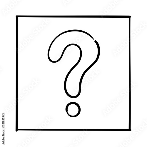 question mark in square